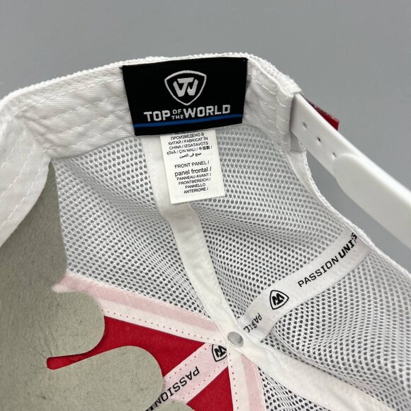 Wisconsin Badgers Trucker Hat Men Red Top of the World NCAA Snap Back Cap New - Picture 5 of 7